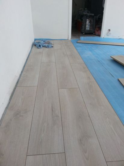 pose de  parquet avec sous couche